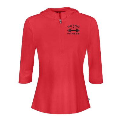 Ladies Red Custom Pull Over