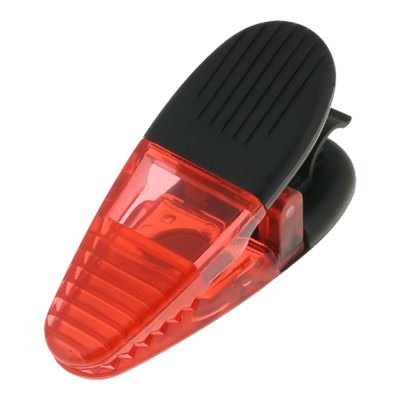 Plastic translucent red pen holder alligator magent chip clip blank