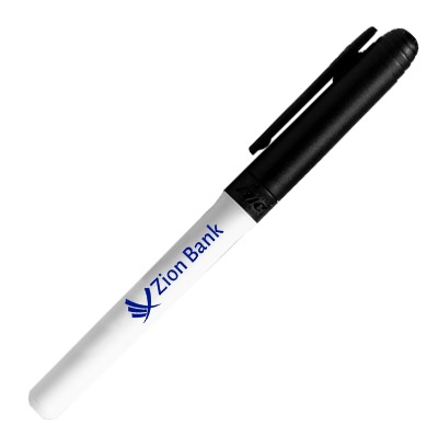Branded white barrel dry erase marker.