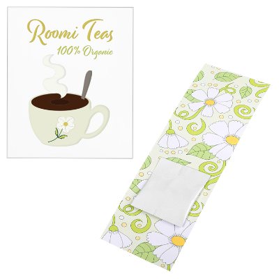 White paper custom matchbook.