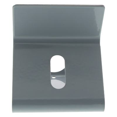 Blank gray metal phone stand.