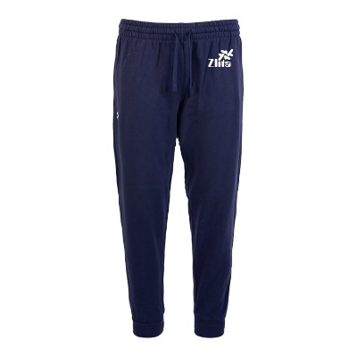 custom midnight navy fleece sweatpant with logo.