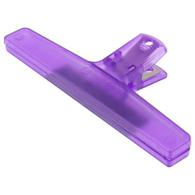 Plastic translucent green wide magnet chip clip blank.