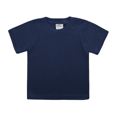 Blank navy infant t-shirt.