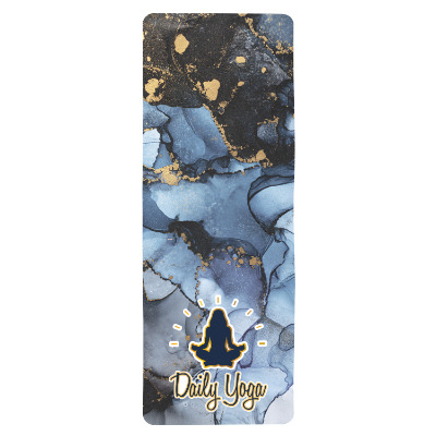 Full color yoga mat with custom logo.