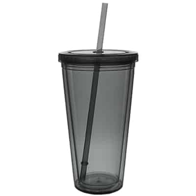 Acrylic smoke tumbler blank in 20 ounces.