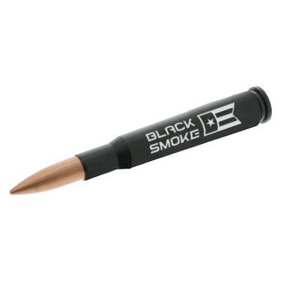 Stainless steel 50 caliber bullet shaped bottle opener with promotional customized imprint.