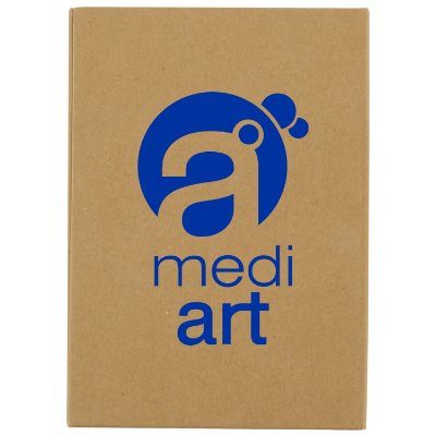 Wood and rubber natural eco stationery set with personalized imprint.