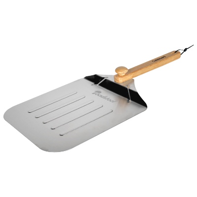 Large cuisinart aluminum pizza spatula with laser engraved promotional imprint.