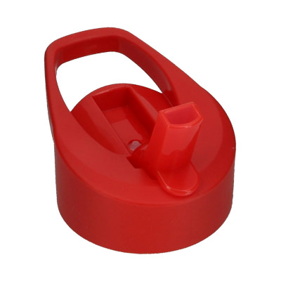 63 mm red flip straw lid