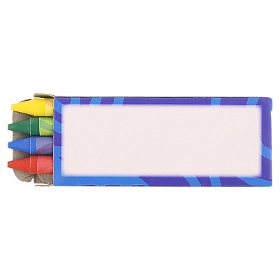 Cardboard 4 pack crayons blank.