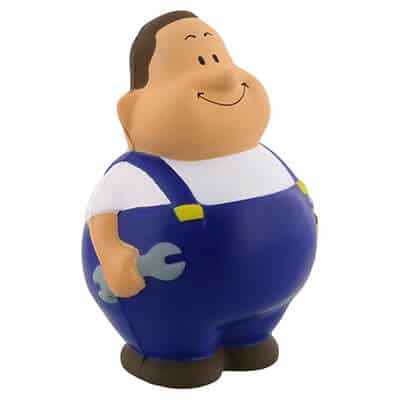 Foam handyman pete stress ball blank.