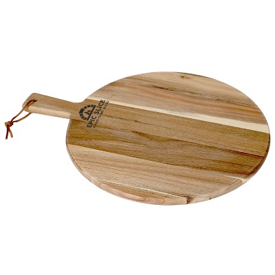 Wooden la cuisine pizza board with one color imprint.