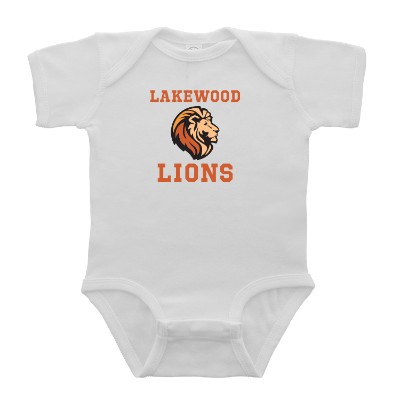 Custom full color imprint on white bodysuit.