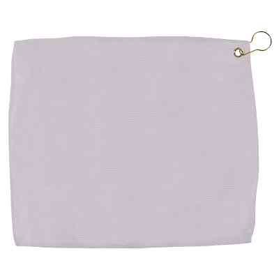 15" x 18" white blank golf towel.