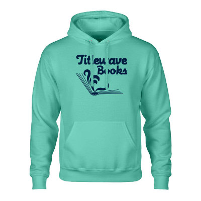 Personanlized cool mint hooded sweatshirt with logo.