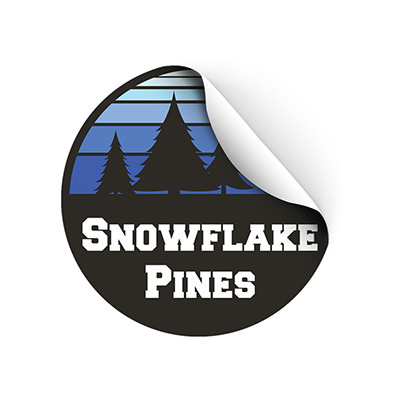 2 inches circle sticker with full color custom imprint.