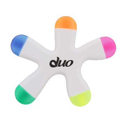 White plastic marker with a customized imprint.