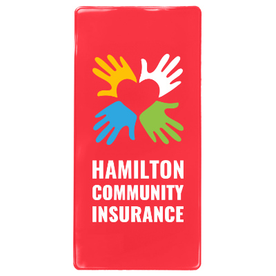 Auto policy holder with full color promotional imprint.