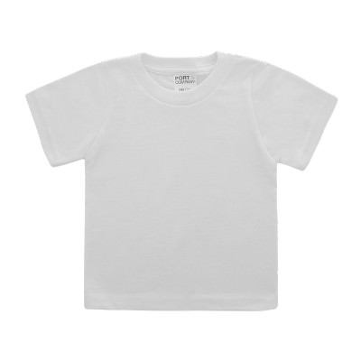 Blank white infant t-shirt.
