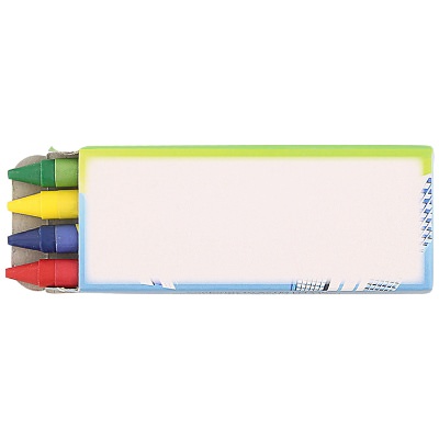 Cardboard 4 pack police crayons blank.
