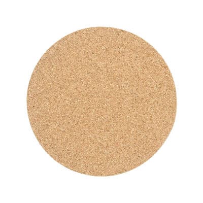 Cork 4 inches circle coaster blank.