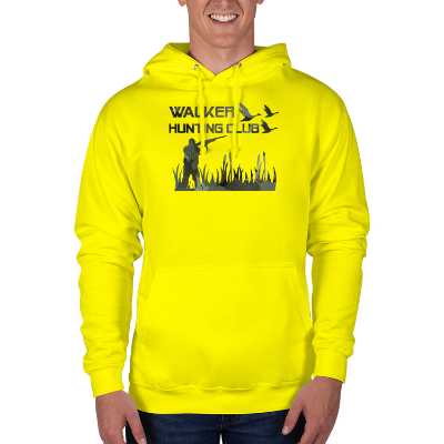 Personalized safety green blended hoodie sweatshirt with custom logo