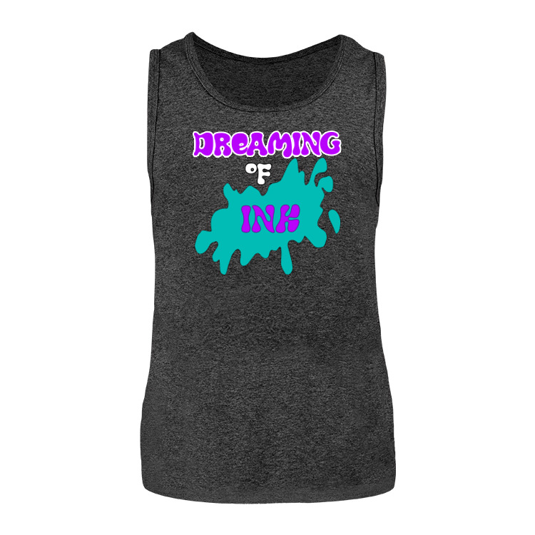 Charcoal core custom printed tank top.