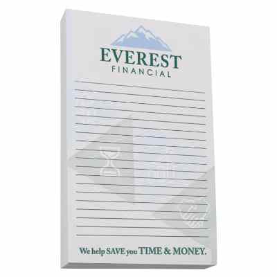 Souvenir sticky note 4x6 inch pad with full color imprint.