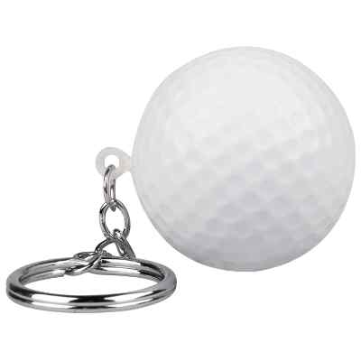 Foam golf ball stress ball keychain blank.