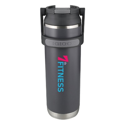 Carbonite water jug with custom full color logo in 20 oz.