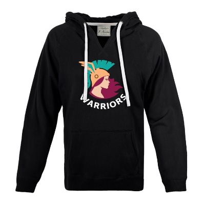 Personalized Full Color Laides Black Sweatshirt