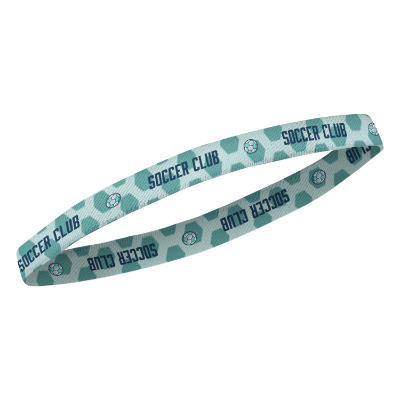 Personalized full color headband with imprint.