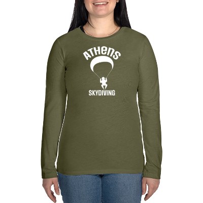 Custom olive you green long sleeve t-shirt.