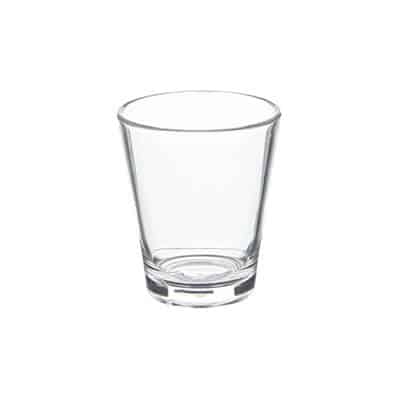 Arcylic clear shot glass blank in 2 ounces.