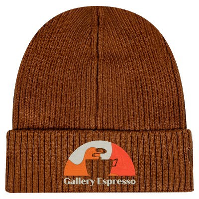 Custom cider embroidered beanie.