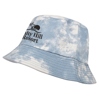 Blue Bucket Hat with Custom Logo