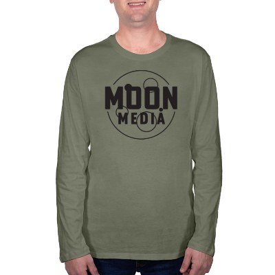 Army long sleeve t-shirt with custom imprint.