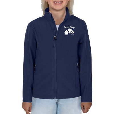 Youth blue customized jacket.