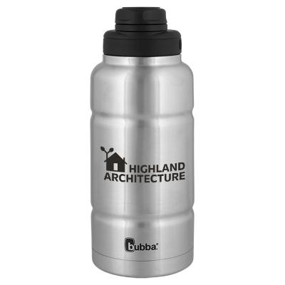 Stainless bottle with custom imprint.