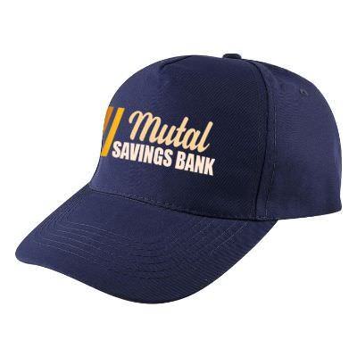 Red customizable full color baseball hat.