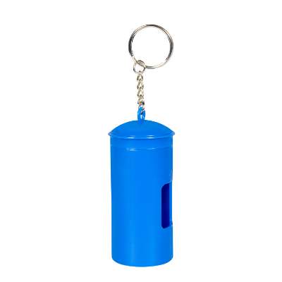 Blue pick it up pet bag blank.