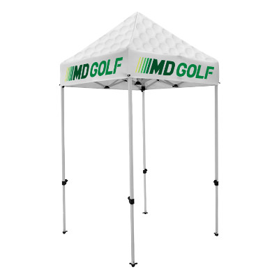 Full-color 5-ft. tent with custom imprint.