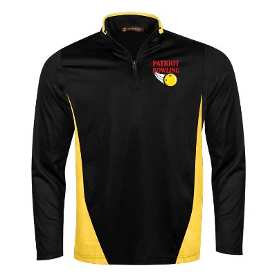 Full Color Custom Black Quarter-Zip Jacket