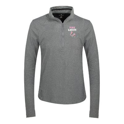 Ladies Personalized Full Color Grey Quarter-Zip