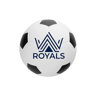 Foam black and white custom soccer ball