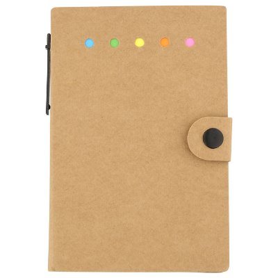 Kraft paper natural handy office memo set blank.