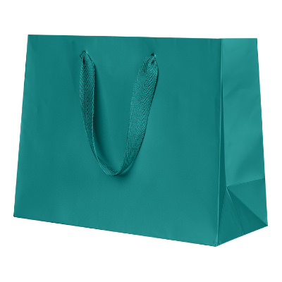 Paper white matte recyclable eurotote bag blank.
