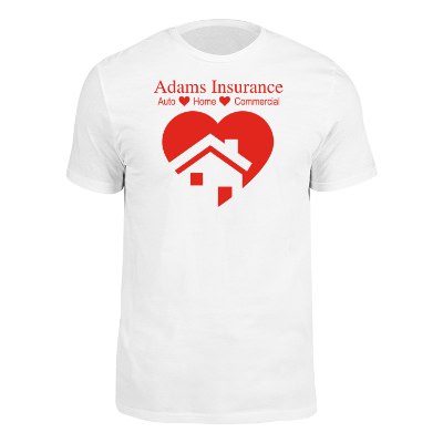 White customizable short sleeve t-shirt.