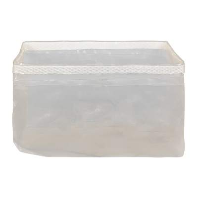 Clear collapsible square pet bowl blank.